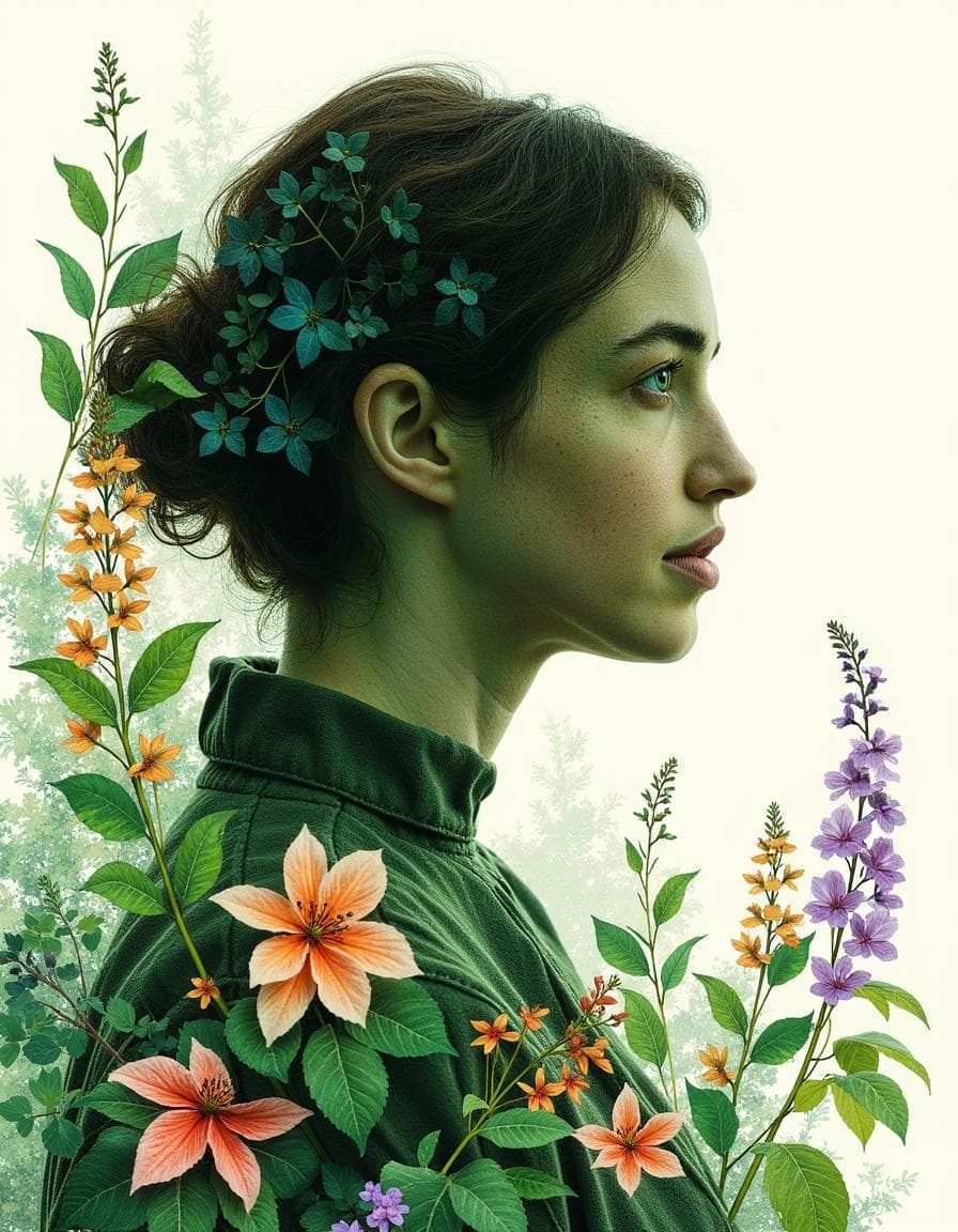 Botaninės iliustracijos portretai preview 2