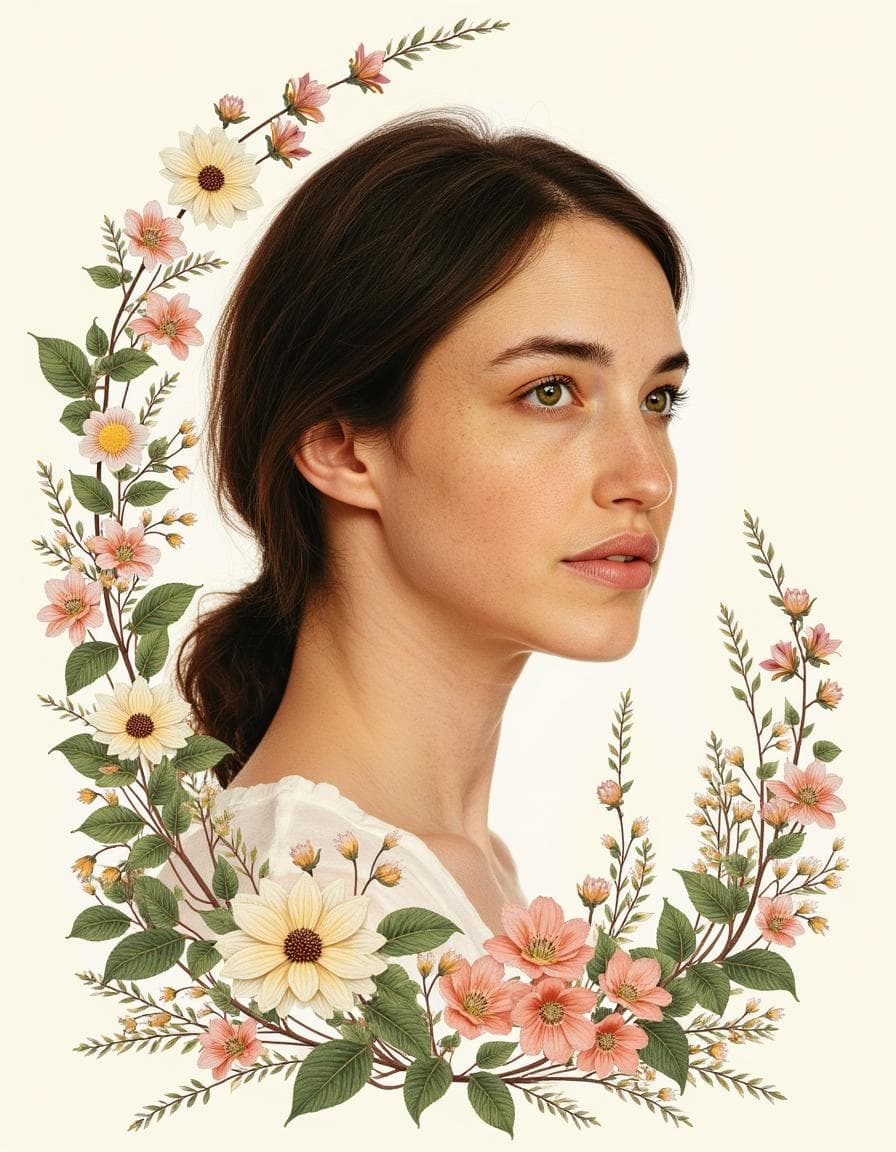 Botaninės iliustracijos portretai preview 4